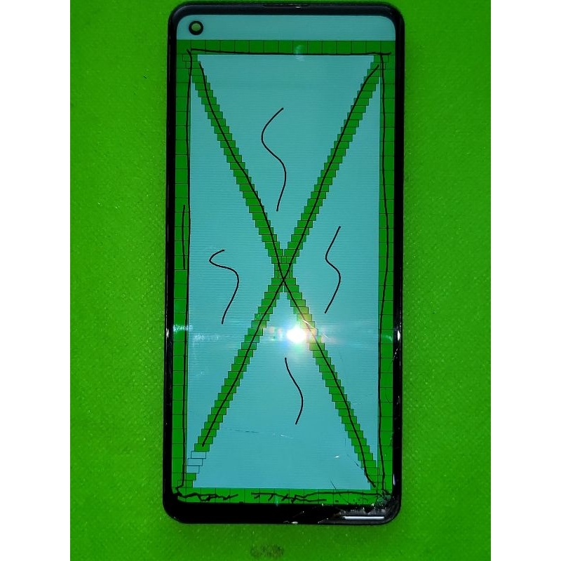 frame lcd samsung a21s ori copotan minus