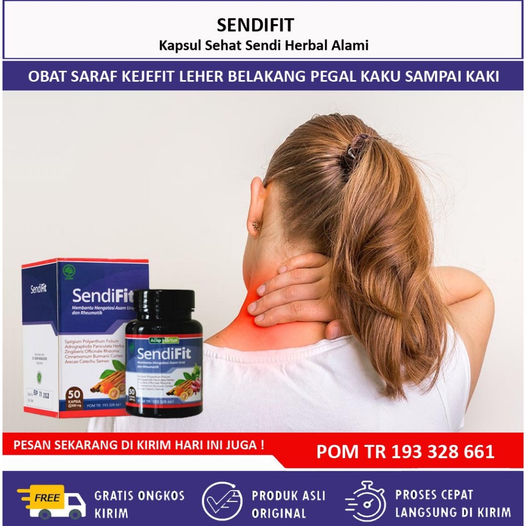 SENDIFIT - Obat Syaraf Kejepit & Nyeri Sendi, Pereda Sakit Nyeri Otot Lutut dan Leher