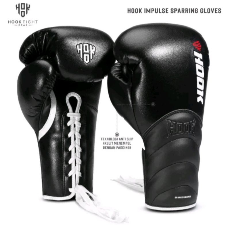 HOOK IMPULSE LACE UP BOXING GLOVES || SARUNG TINJU TALI SPARRING
