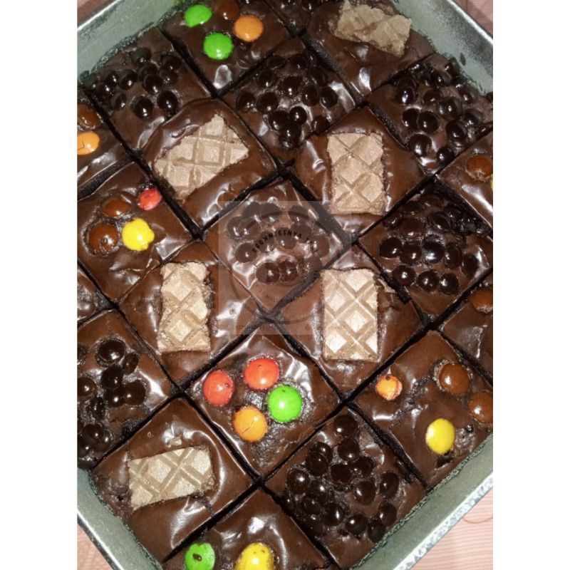 

BROWNIES PANGGANG, FUDGY BROWNIES, BROWNIES SEKAT 25