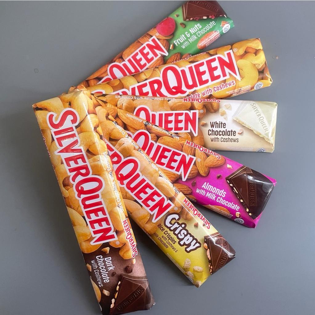 

COKLAT SILVERQUEEN 55 GR / COKELAT SQ ( BESAR ) - METE - ALMOND - FRUIT NUT - DARK - WHITE - GREEN TEA - VERRY BERRY ( 1 PC )