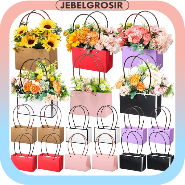 

Giftbag Bloom Bag Flower Packing PaperBag Tas Bouquet Buket Handbag KB1005