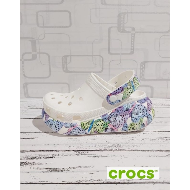 Crocs Crush Clog motif / Crocs calssic crush clog / Sandal wanita crush clog