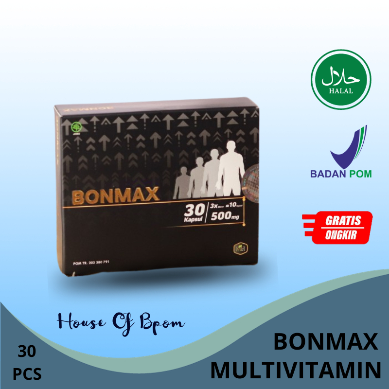 BONMAX KAPSUL PENINGGI HERBAL/ NAIK 5-15 CM/ BANTU TINGGIIN BADAN
