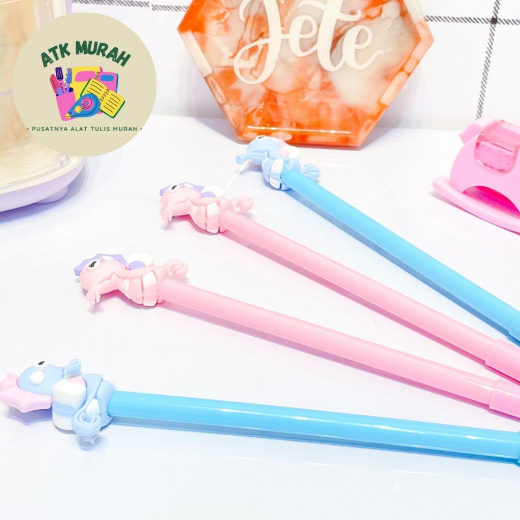 

PULPEN GEL KUDA LAUT PGK-1072 PULPEN BOLPEN ALAT TULIS KANTOR AESTHETIC KOREA COD 1 PCS 4 PCS 8 PCS LUCU IMUT