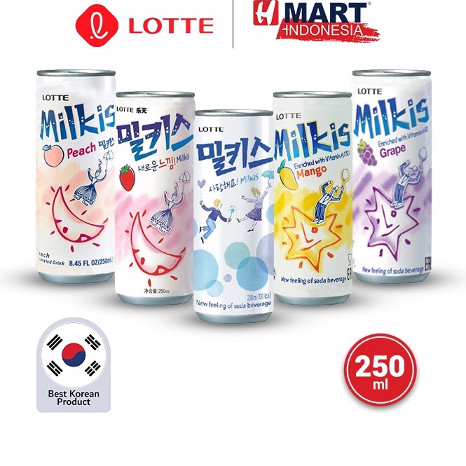 

[HMART] Lotte Milkis Soda 250ml clrmt