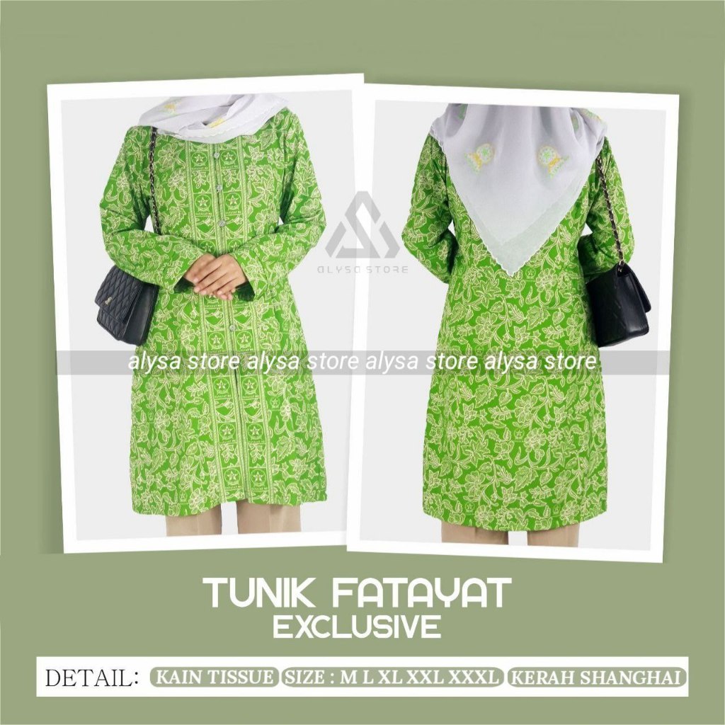 SERAGAM FATAYAT NU BLUS TUNIK FATAYAT ATASAN FATAYAT NU