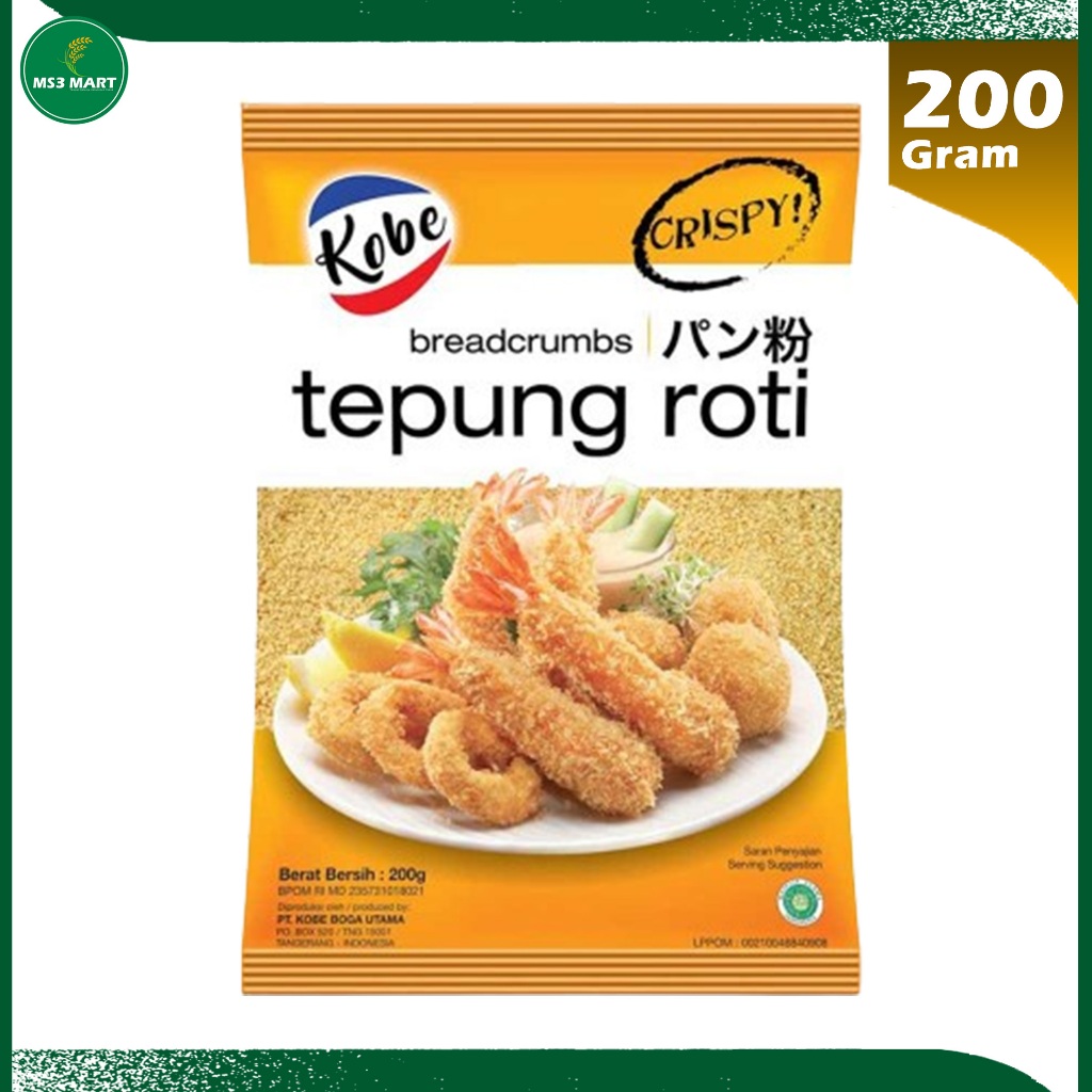 

TEPUNG ROTI KOBE BREAD CRUMBS 200 GRAM - MS3 MART