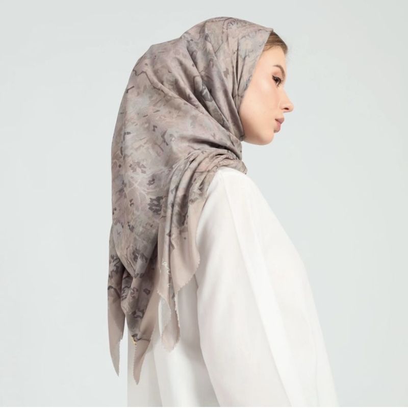 Maraya scarf - Hijab segiempat motif oushak series maraya scarves