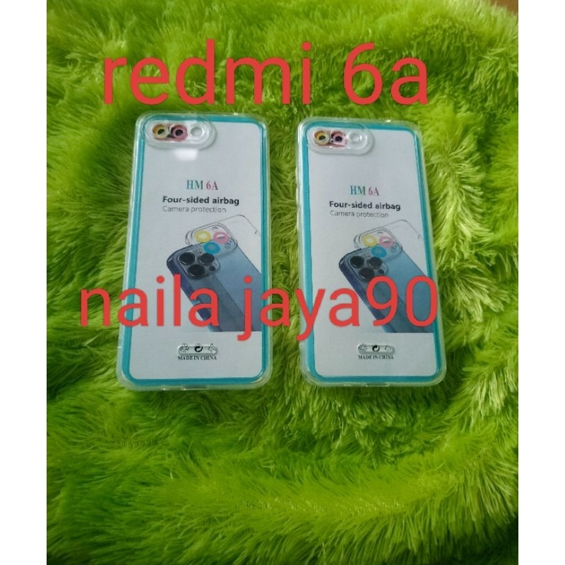 Softcase Redmi 6A Silikon Casing Case Bening Transparan Pelindung Belakang  Hp + Camera Hp