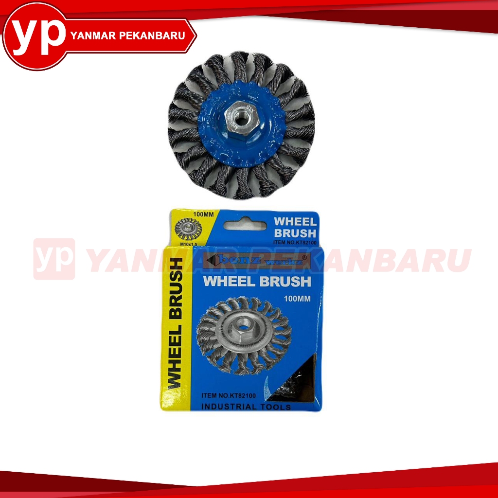 Sikat Piring 4 Inch Kepang Wheel Brush BENZ