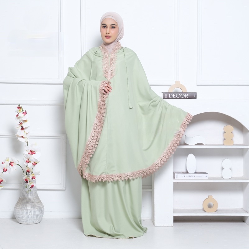 MUKENA DEWASA 2IN1 MIKRO TRAVELLING MISELLA/MUKENA TRAVEL MIKRO NADILLA TAS KOTAK/MUKENA RENDA IMPOR