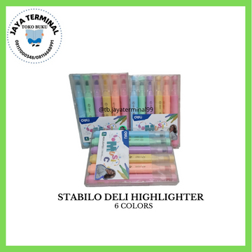 

Deli Pen Highlighter Macaroon 6 Warna U347