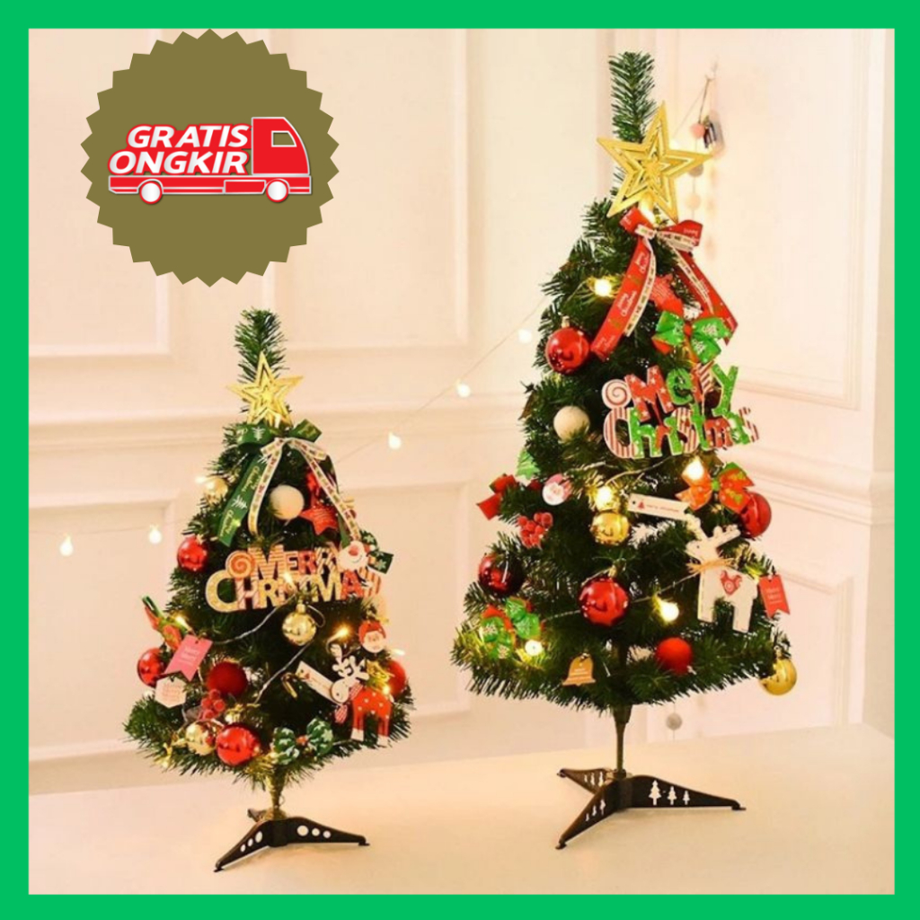 Evrydaygift Pohon Natal Ukuran 120 Cm Hiasan Aksessoris Pohon Natal Mini 60Cm, 90Cm
