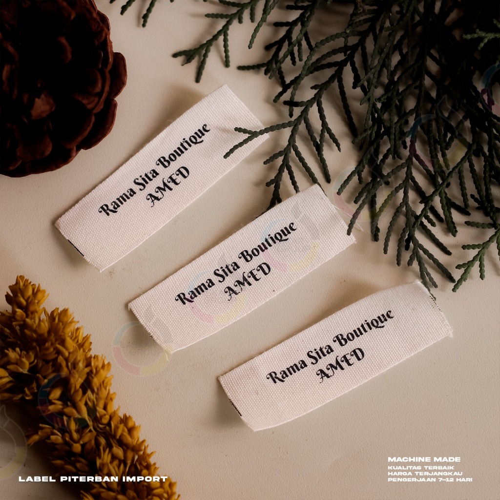 

cutting label, jasa cuting label katun/woven