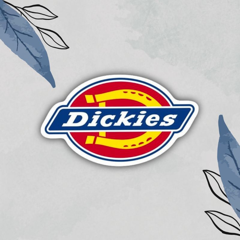 

STIKER AESTHETIC | STIKER BRAND Dickies Bahan Vinyl High Quality Laminasi Glossy Anti Gores