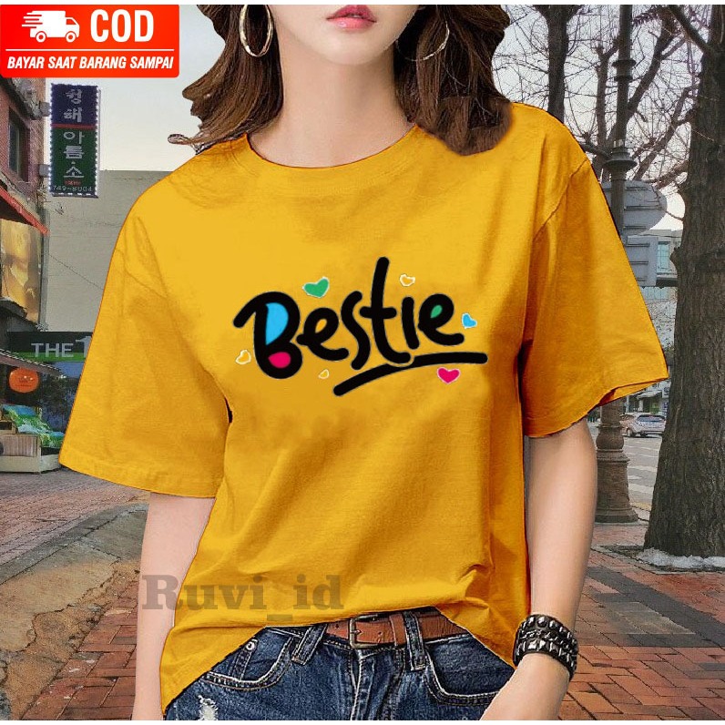 KAOS DISTRO / BELI 3 GRATIS HEADSET EXTRA BAS / KAOS WANITA BESTIE / KAOS WANITA POPULER / KAOS OBLO