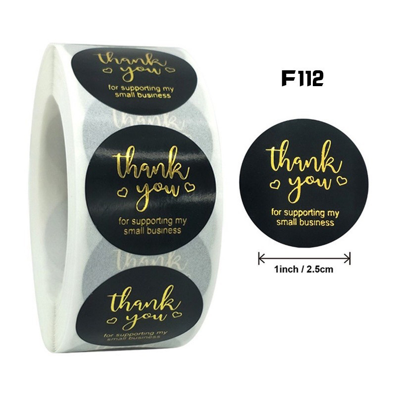 

Stiker Thankyou 1 roll isi 500pcs