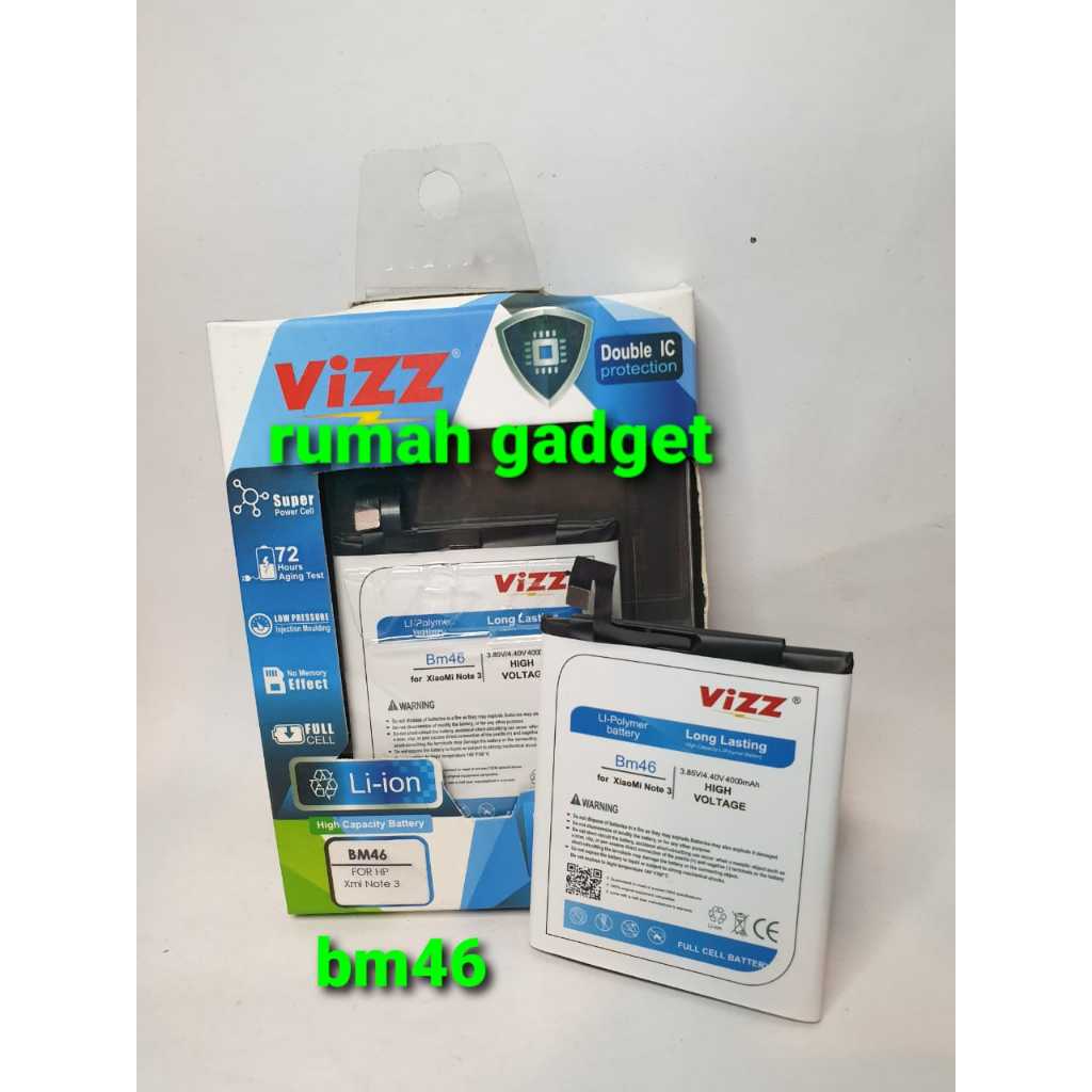 BATERAI REDMI NOTE 3 BM46 BATRE DOUBLE POWER BATRE XIAOMI