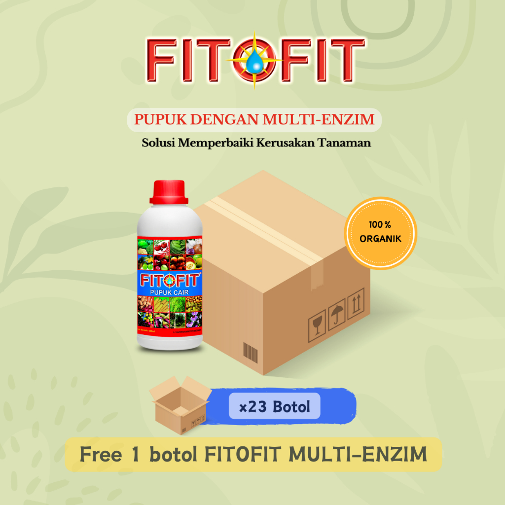 (23 BOTOL + Free 1 Botol) FITOFIT Multi Enzim - Penjinak Virus