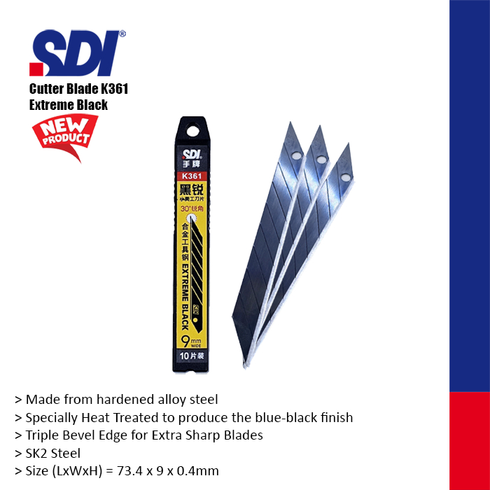 

SDI K361 Extreme Black Isi Cutter 30 Derajat / 30 Degree Cutter Blades