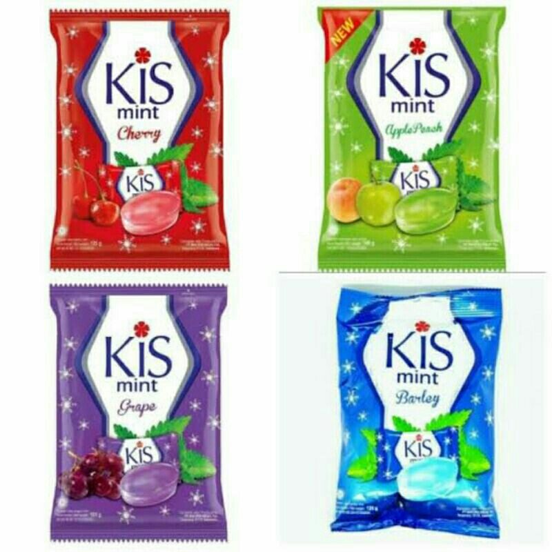 

Permen KIS barley 1 bungkus kiss cherry biru merah