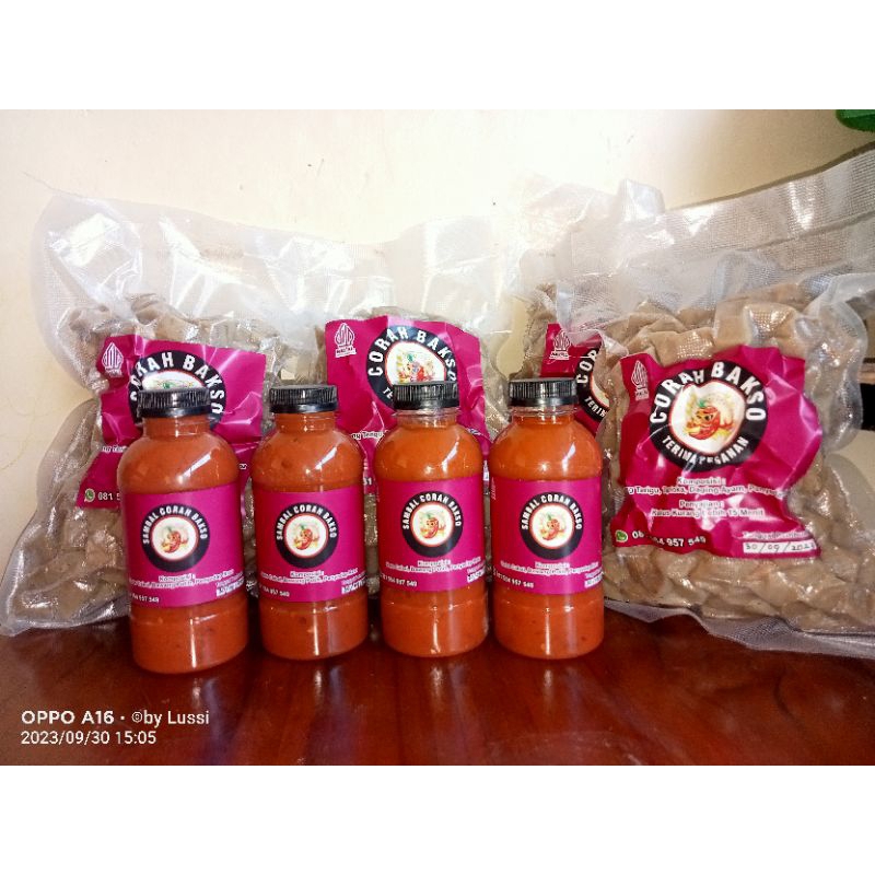 

corah daging bakso dan tahu bakso