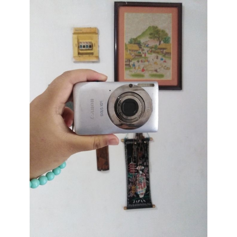 Camera Digital Camera Pocket Canon Ixus 105, Bekas Pemakaian, Full Perlengkapan, Berfungsi Normal