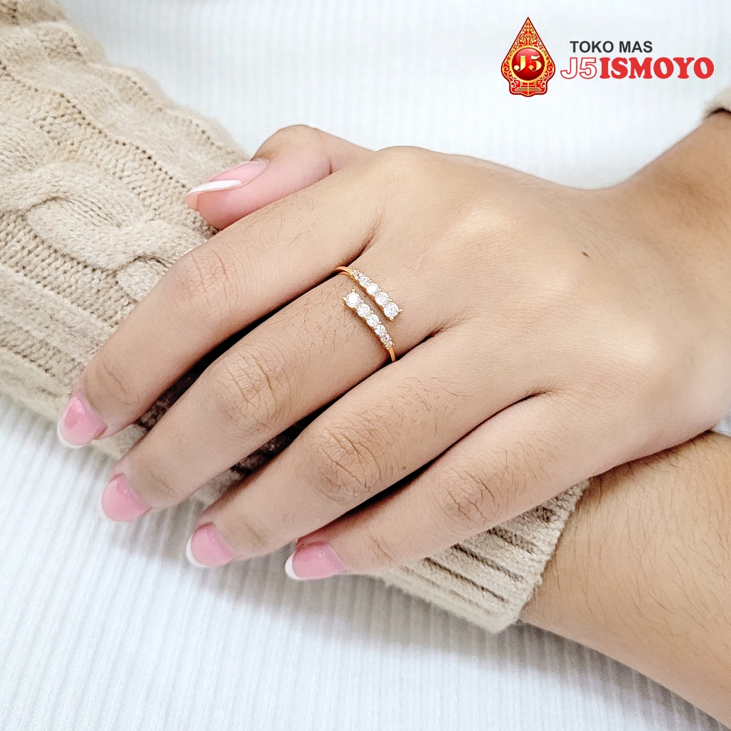 Cincin Emas Asli 10 Karat Astrid J5 Ismoyo