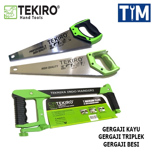 TEKIRO Gergaji Kayu / Gergaji Belah / Gergaji Potong / Gergaji Triplek