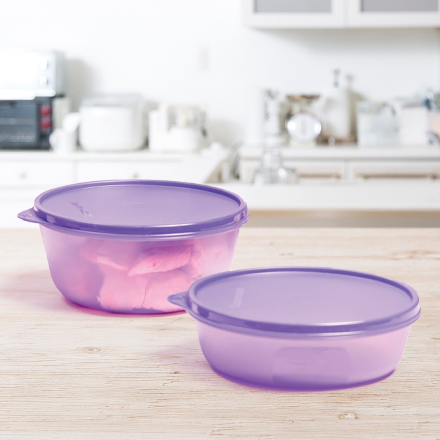 Tupperware Modular Bowl Set Purple