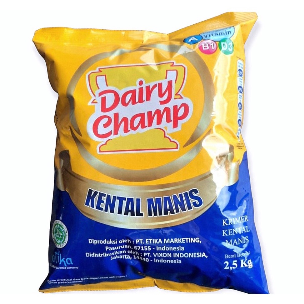 

Ready Stock➴ Dairy Champ Susu Kental Manis 2,5kg Terkini