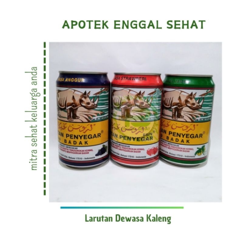 

Larutan cap badak kaleng dewasa untuk panas dalam