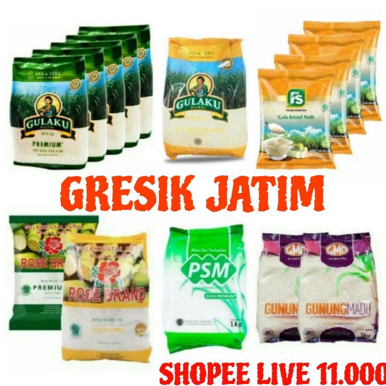 

Terb@tas GULA PREMIUM 1kg GRESIK JATIM Just Now