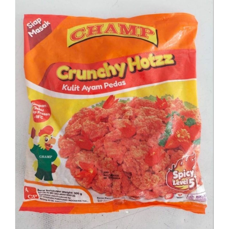 

CHAMP CRUNCHY hotzz kulit ayam 300gr