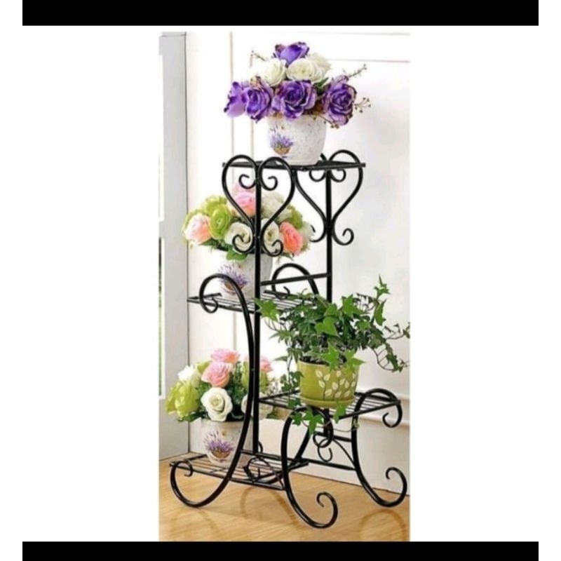 rak bunga love minimalis murah