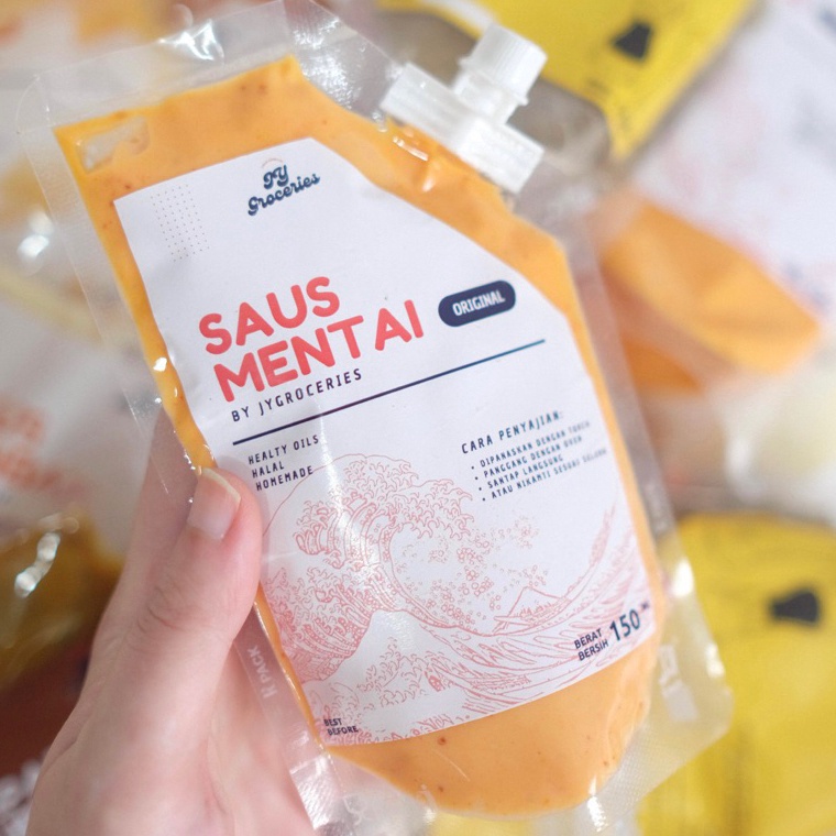 

R3ady St0ck Saos Saus Mentai Halal Sauce 1000ml Langsung proses