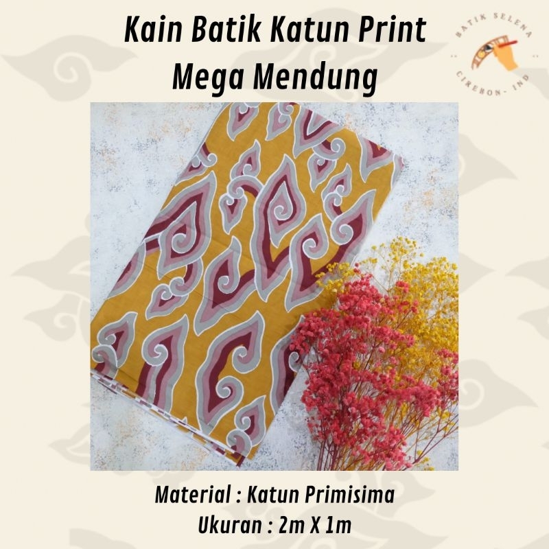 KAIN BATIK KATUN PRINT MOTIF MEGA MENDUNG