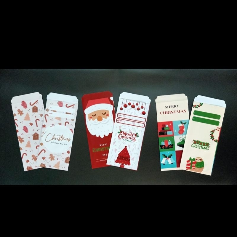 Amplop Natal Panjang Angpao Natal Angpao Merry Christmas angpao panjang natal amplop panjang natal a