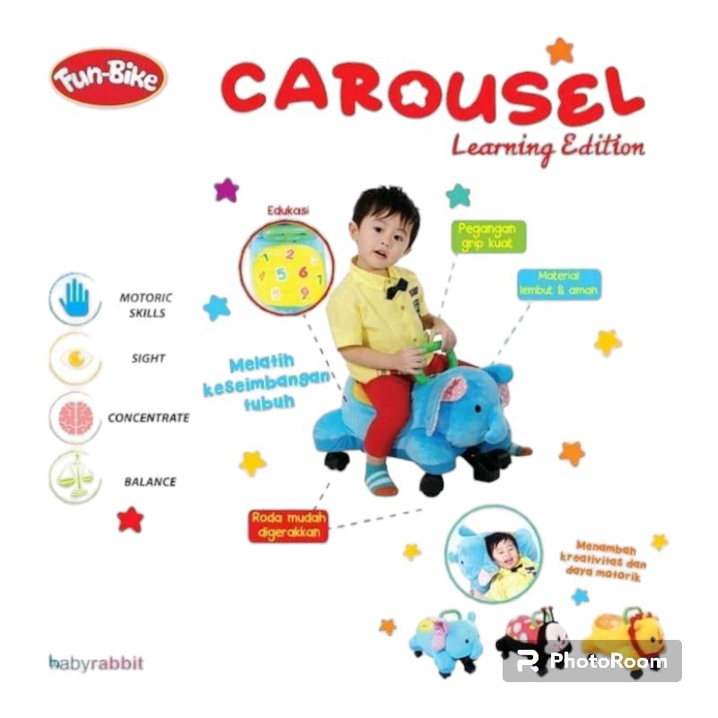 Carousel fun bike boneka