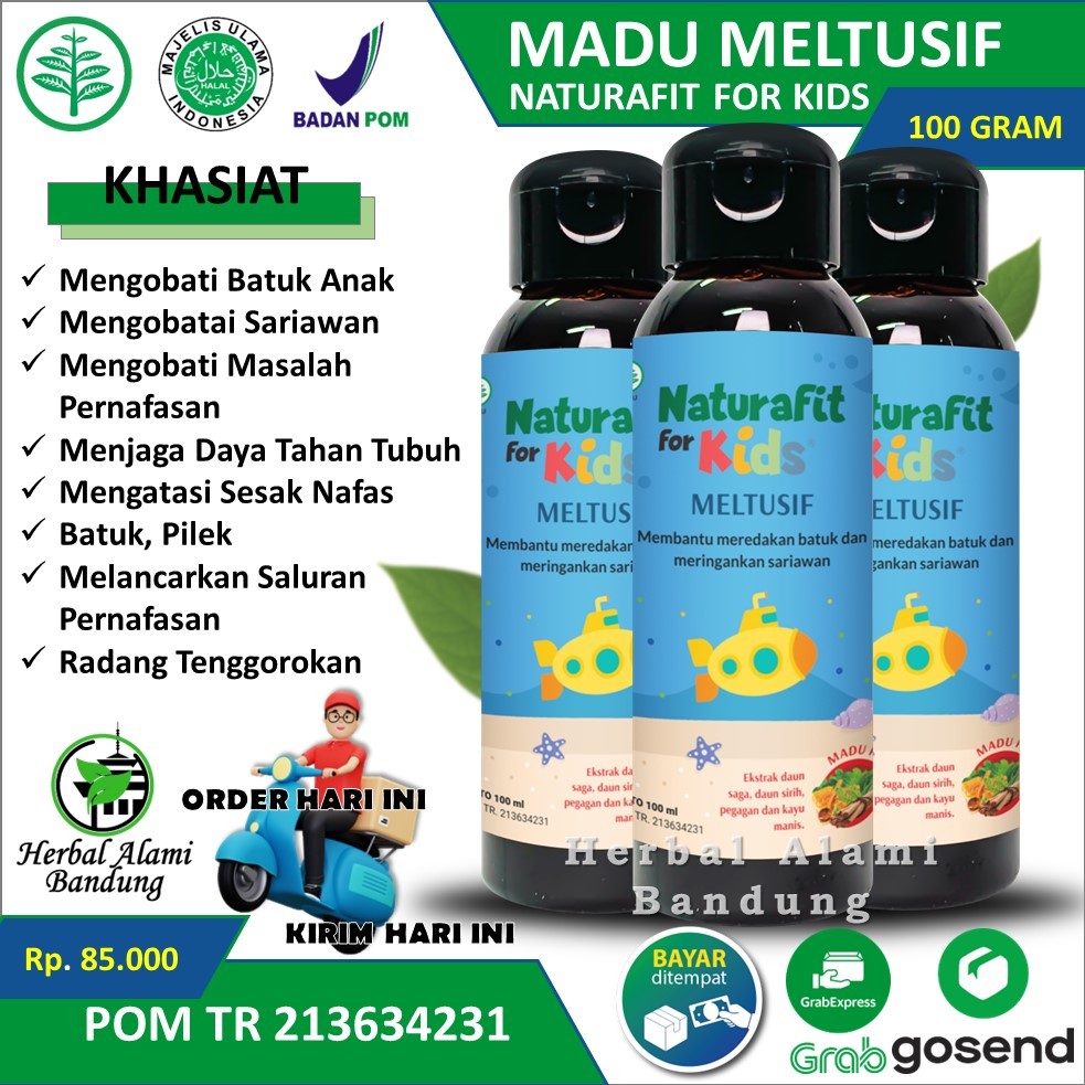 Madu Batuk Anak MELTUSIF Obat Batuk Anak Paling Ampuh Naturafit Meltusif Obat Batuk Pilek Dan Sariaw