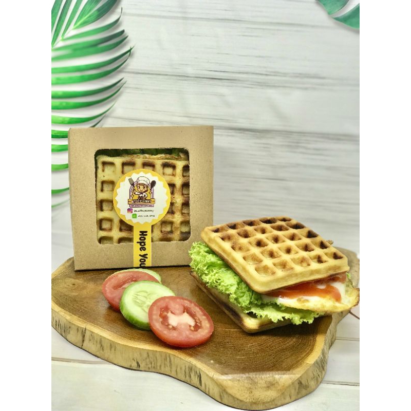

Waffle Sandwich Sedang Gurih
