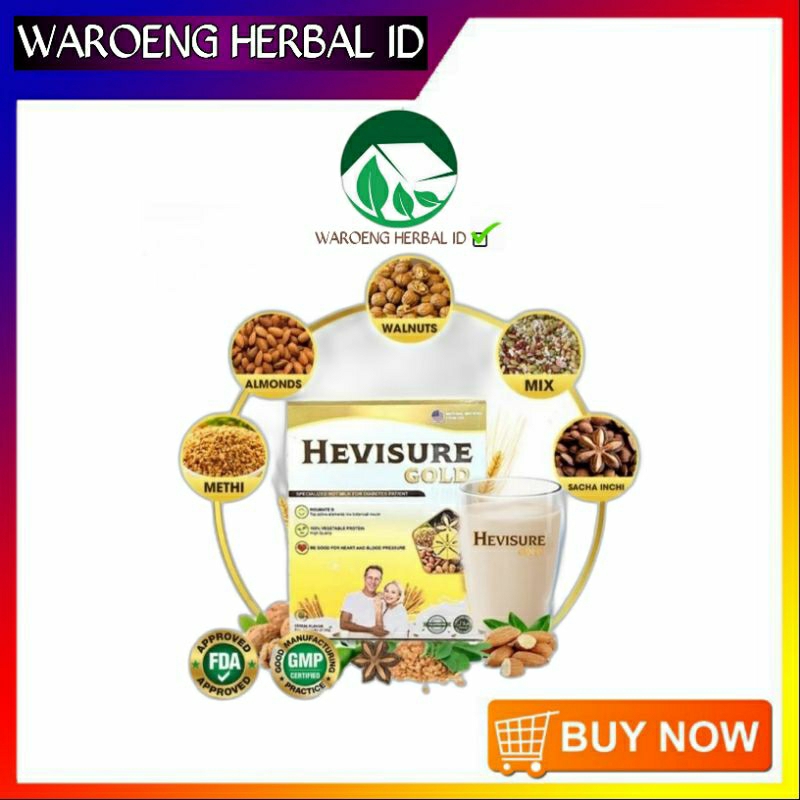 

HEVISURE GOLD MILK SUSU OBAT DIABETES KENCING MANIS INSULIN PANKREAS 12 SACHET