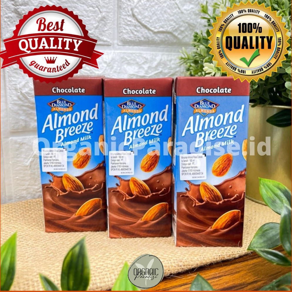 

[♔N46➤] Susu Almond Breeze Blue Diamond Chocolate 180 ml / Blue Diamond Almond Breeze Chocolate 180 ml Ready Stock