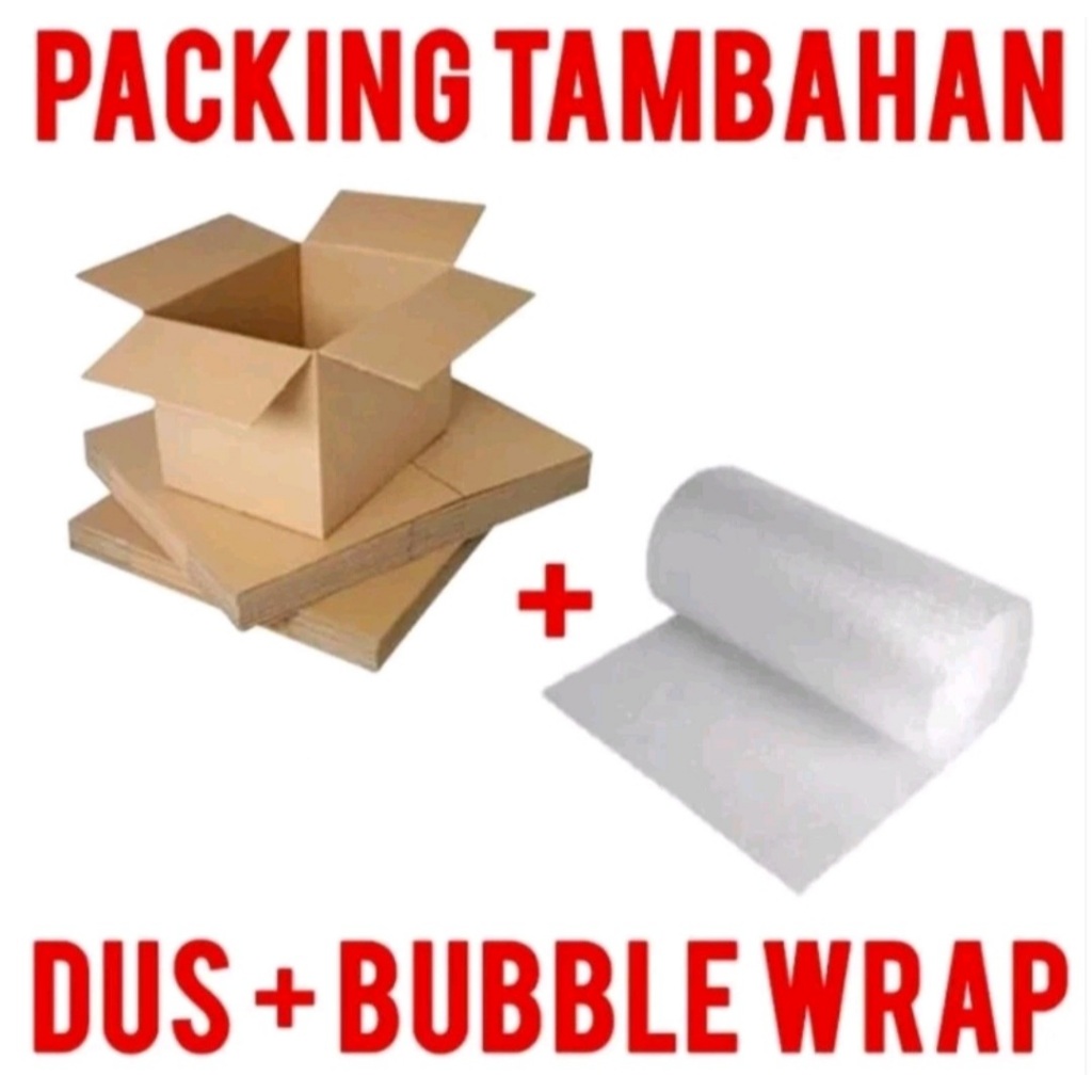 

Kardus + Bubble Wrap Packing