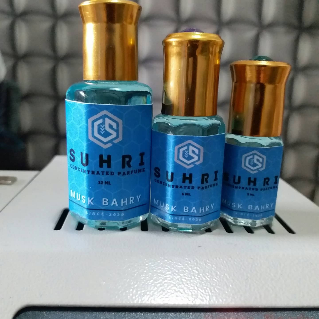 Parfum Sholat Musk Bahry 12 ML Arab Saudi Surrati Gratis 2 Ml Tester