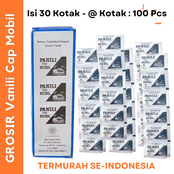 

PANILI CAP MOBIL GROSIR 30 KOTAK 1 KOTAK ISI 100 PCS / VANILI / PERISA VANILI / VANILLA / VANILLI / VANILI CAP MOBIL