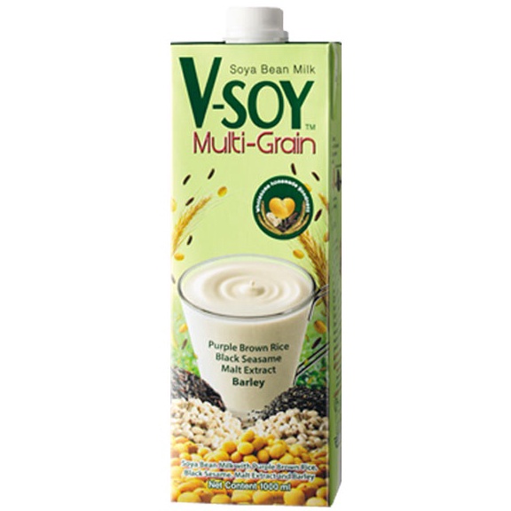 

[☠D47\] V-SOY MULTI GRAIN SOYMILK 1 LITER - SUSU Barang Terupdate