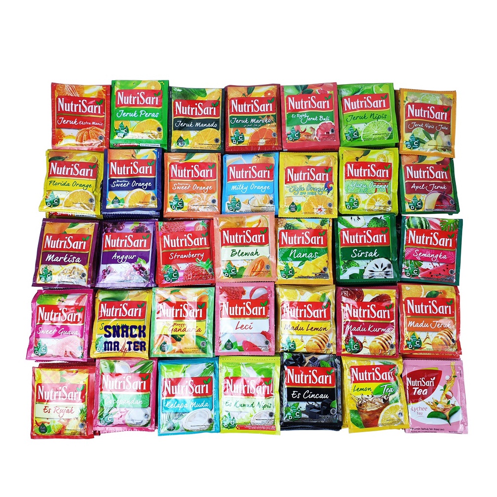 

[Produk OT73] Nutrisari Minuman Serbuk Aneka Rasa - Netto 10 bks gisb0