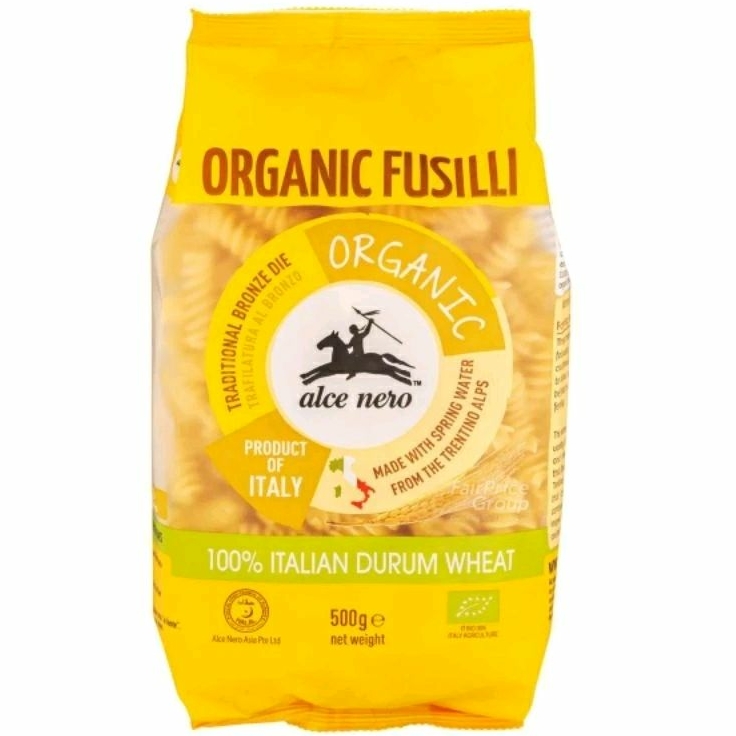 

ALCE NERO Organic Fusilli Pasta 500g